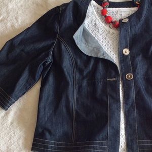 Dark wash denim jacket